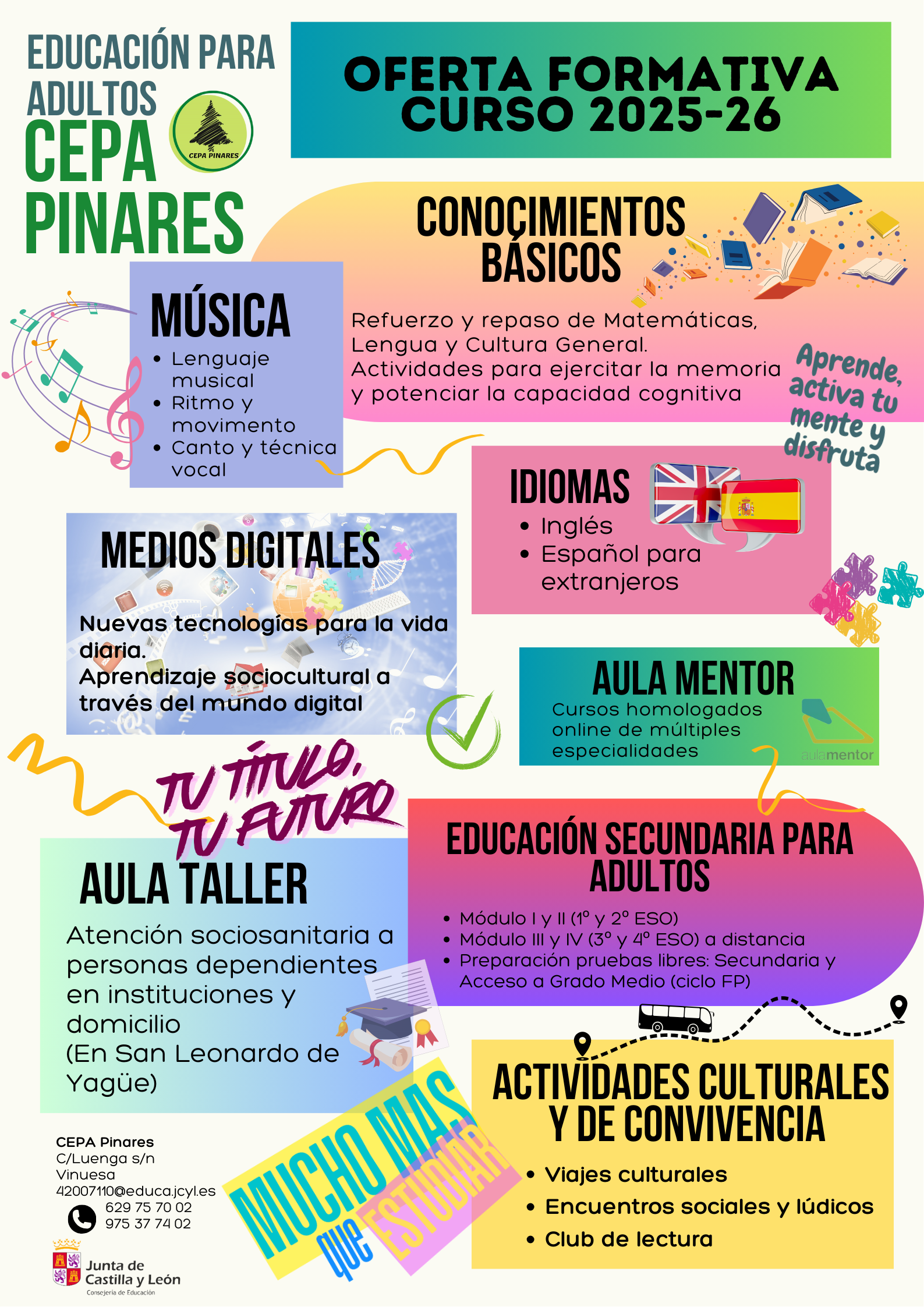Cartel de oferta educativa 25-26